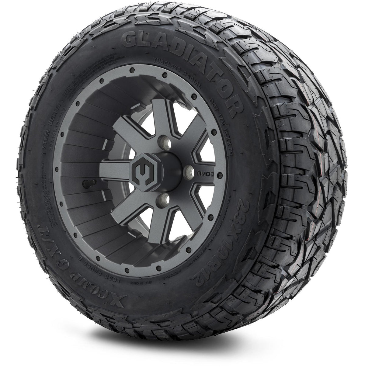 MODZ® 12" Assault Matte Gunmetal Wheels & Off-Road Tires Combo