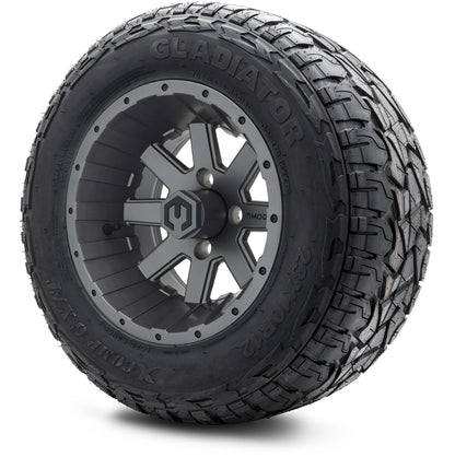 MODZ® 12" Assault Matte Gunmetal Wheels & Off-Road Tires Combo