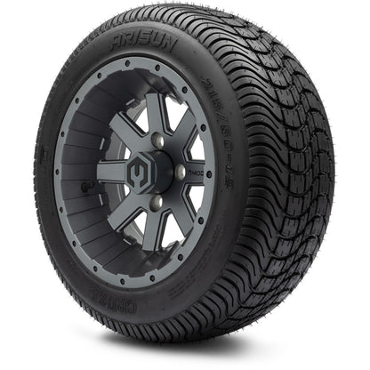 MODZ® 12" Assault Matte Gunmetal Wheels & Street Tires Combo