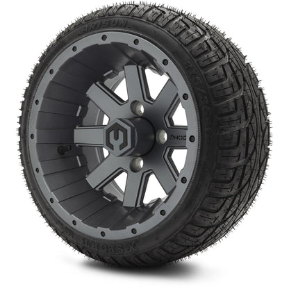 MODZ® 12" Assault Matte Gunmetal Wheels & Street Tires Combo