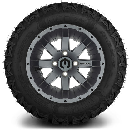 MODZ® 12" Assault Matte Gunmetal Wheels & Off-Road Tires Combo