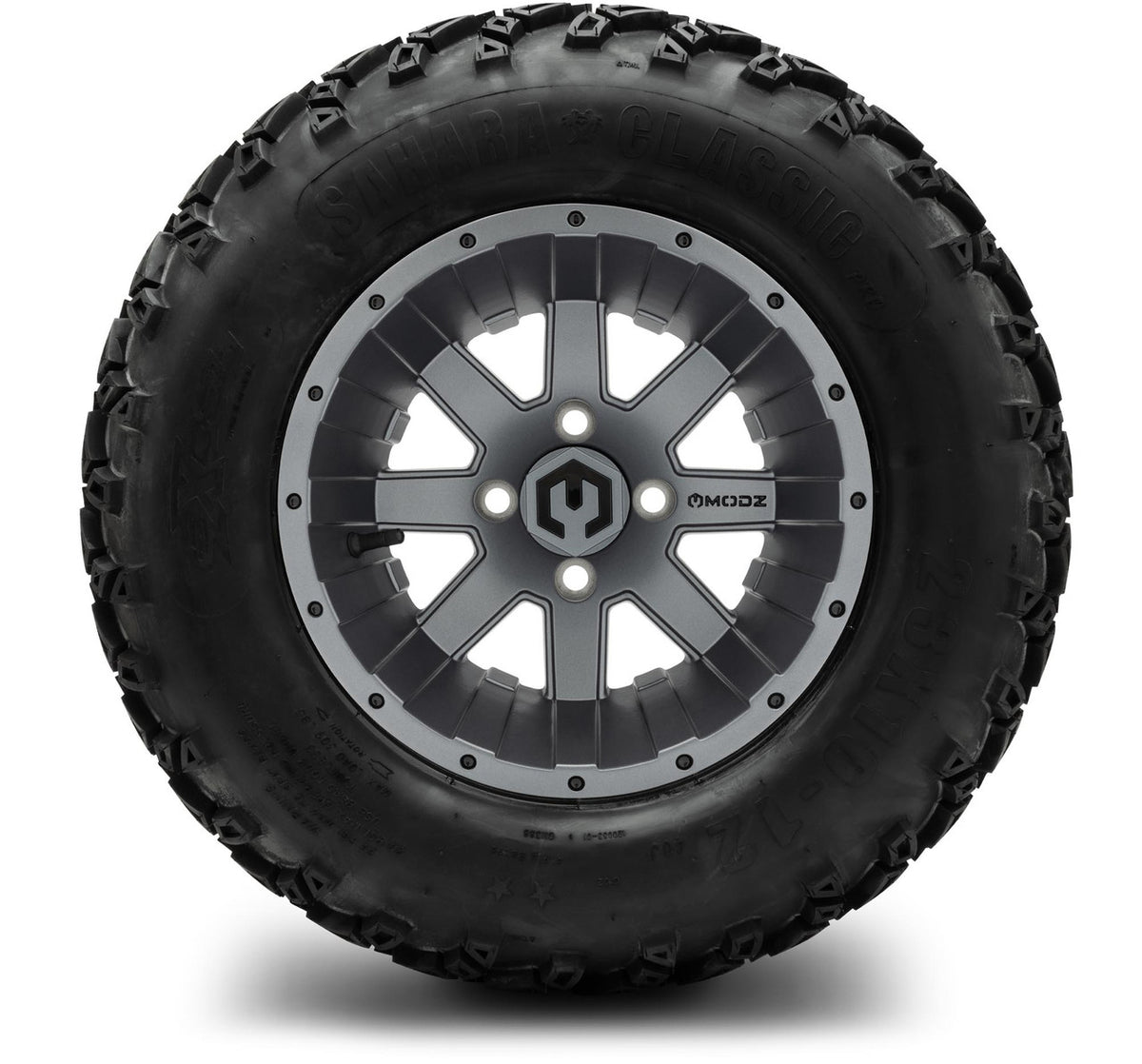 MODZ® 12" Assault Matte Gunmetal Wheels & Off-Road Tires Combo