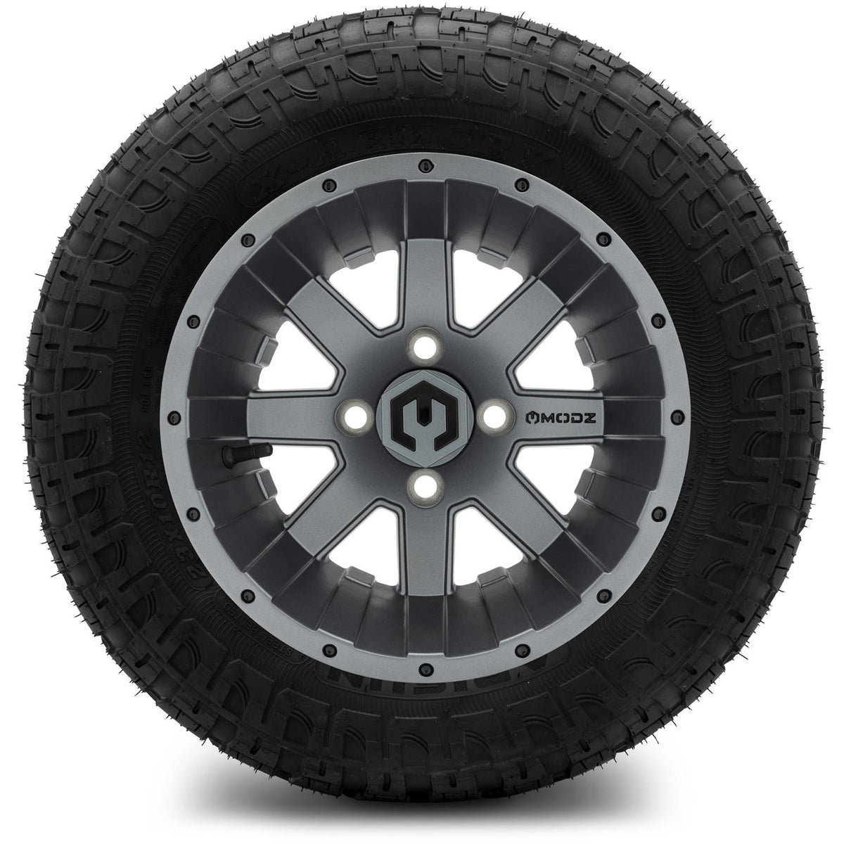MODZ® 12" Assault Matte Gunmetal Wheels & Off-Road Tires Combo
