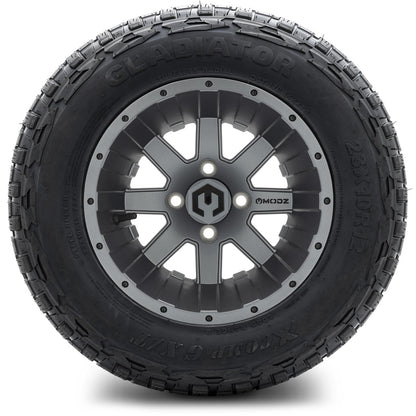 MODZ® 12" Assault Matte Gunmetal Wheels & Off-Road Tires Combo