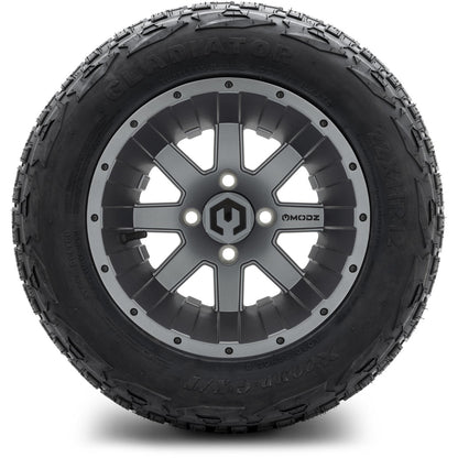 MODZ® 12" Assault Matte Gunmetal Wheels & Off-Road Tires Combo