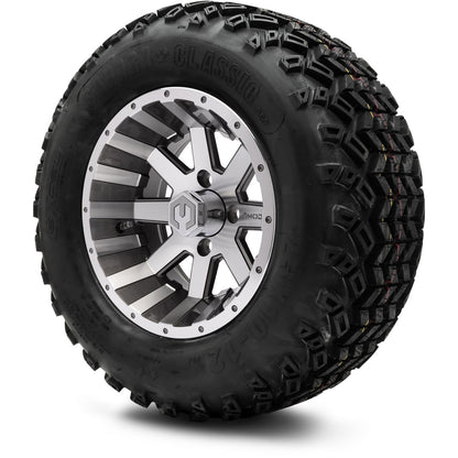 MODZ® 12" Assault Machined Gunmetal Wheels & Off-Road Tires Combo
