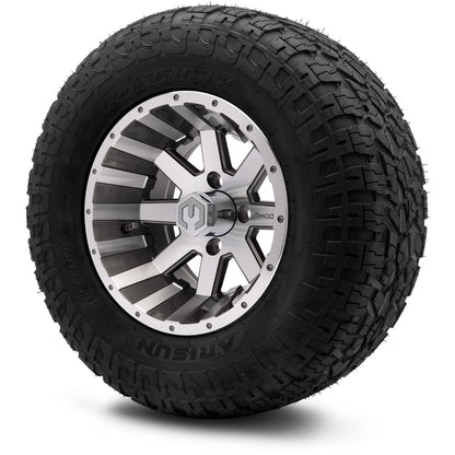 MODZ® 12" Assault Machined Gunmetal Wheels & Off-Road Tires Combo