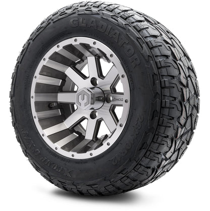 MODZ® 12" Assault Machined Gunmetal Wheels & Off-Road Tires Combo