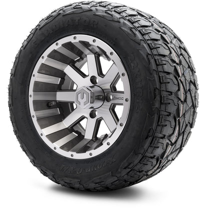 MODZ® 12" Assault Machined Gunmetal Wheels & Off-Road Tires Combo
