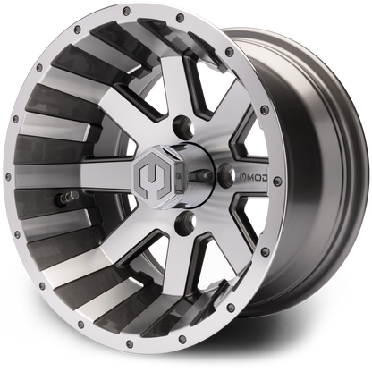 MODZ® Assault Gunmetal 14" Golf Cart Wheel