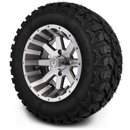 MODZ® 12" Assault Machined Gunmetal Wheels & Off-Road Tires Combo