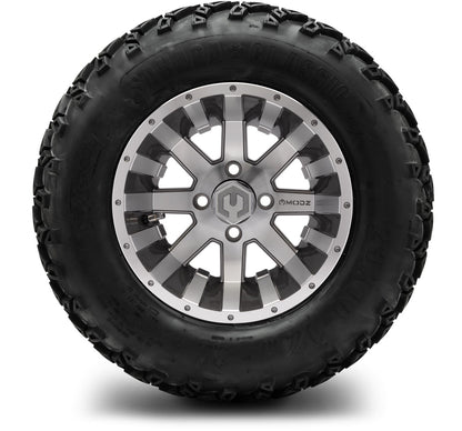 MODZ® 12" Assault Machined Gunmetal Wheels & Off-Road Tires Combo