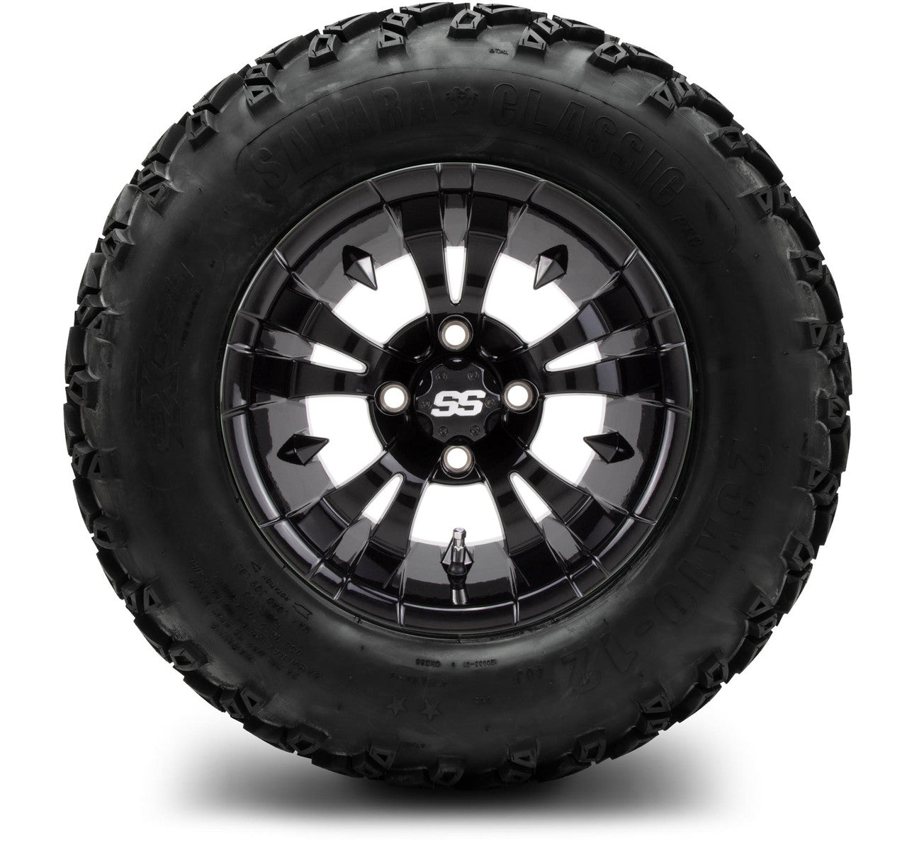 MODZ® 12" Vampire Glossy Black Wheels & Off-Road Tires Combo
