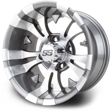 MODZ® Vampire Gunmetal 12" Golf Cart Wheel