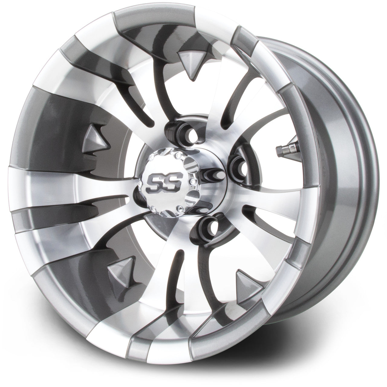 MODZ® Vampire Gunmetal 12" Golf Cart Wheel
