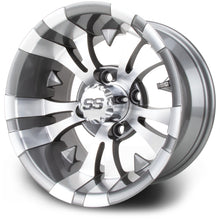 MODZ® Vampire Gunmetal 12" Golf Cart Wheel