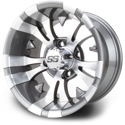 MODZ® Vampire Gunmetal 12" Golf Cart Wheel