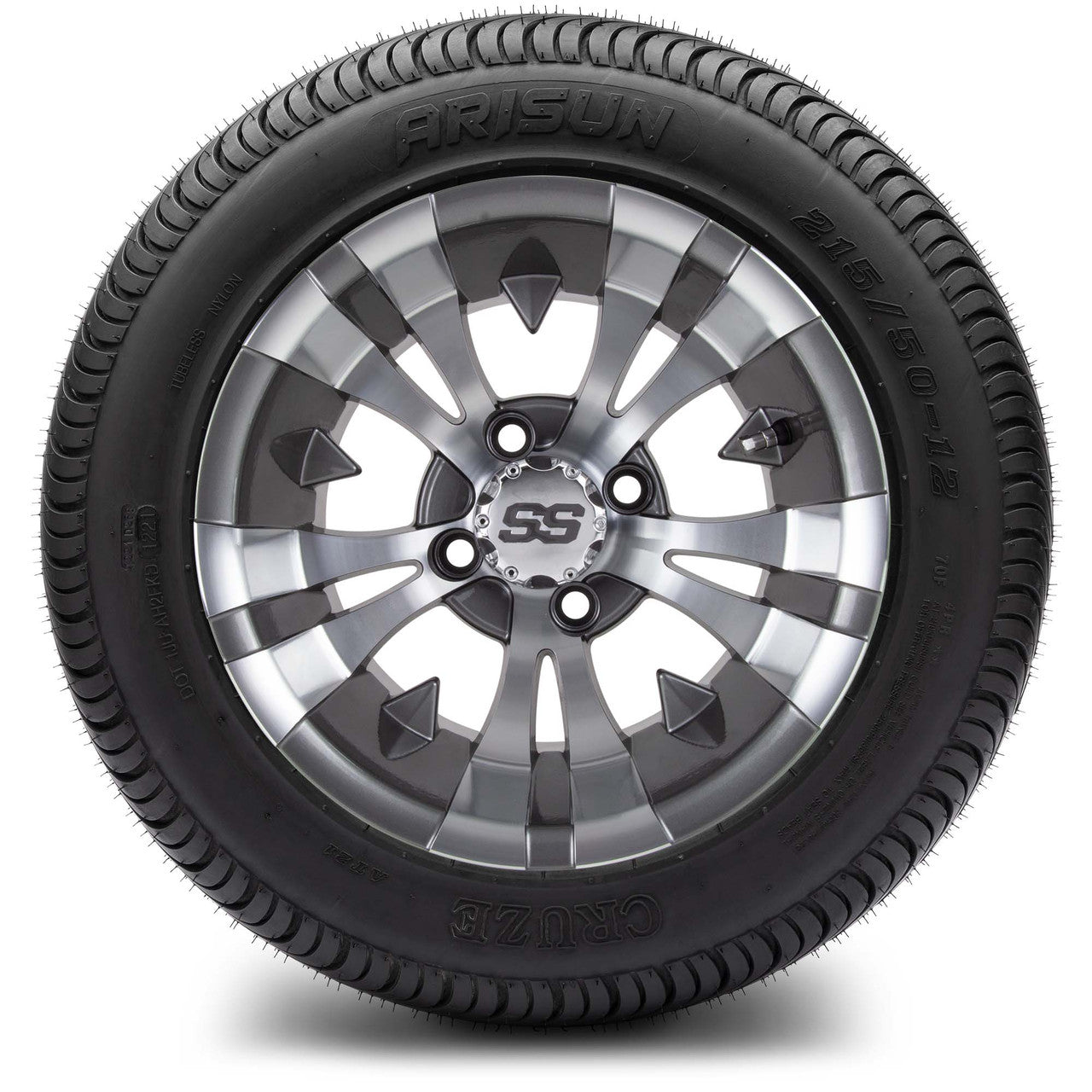 MODZ® 12" Vampire Gunmetal Wheels & Street Tires Combo