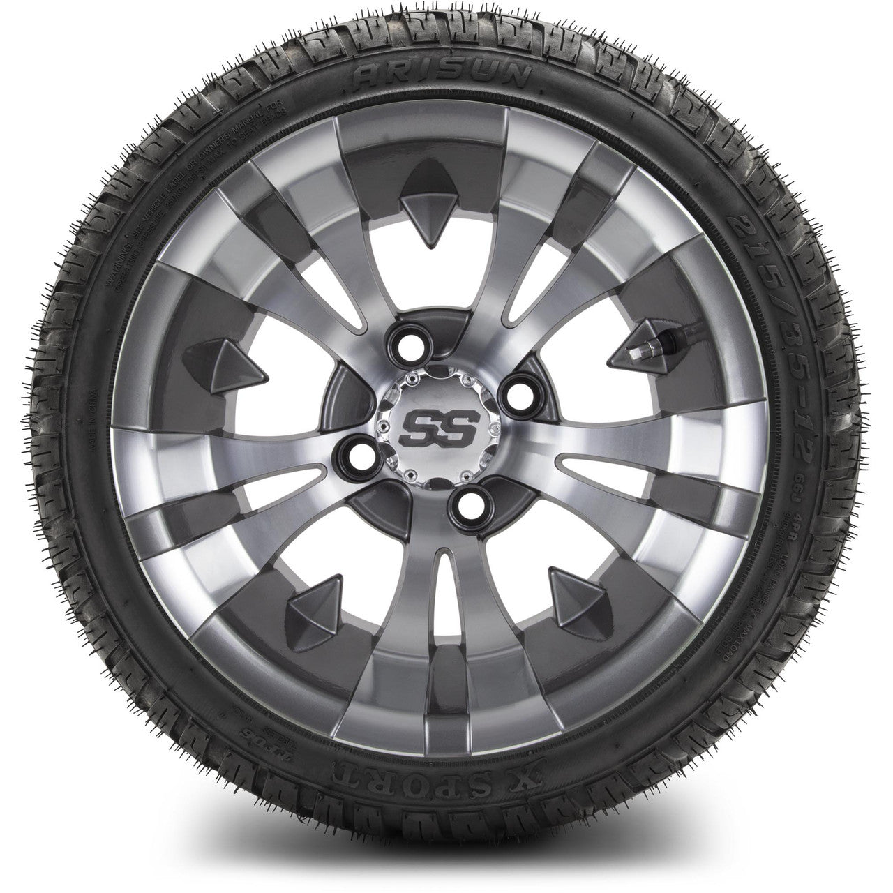 MODZ® 12" Vampire Gunmetal Wheels & Street Tires Combo