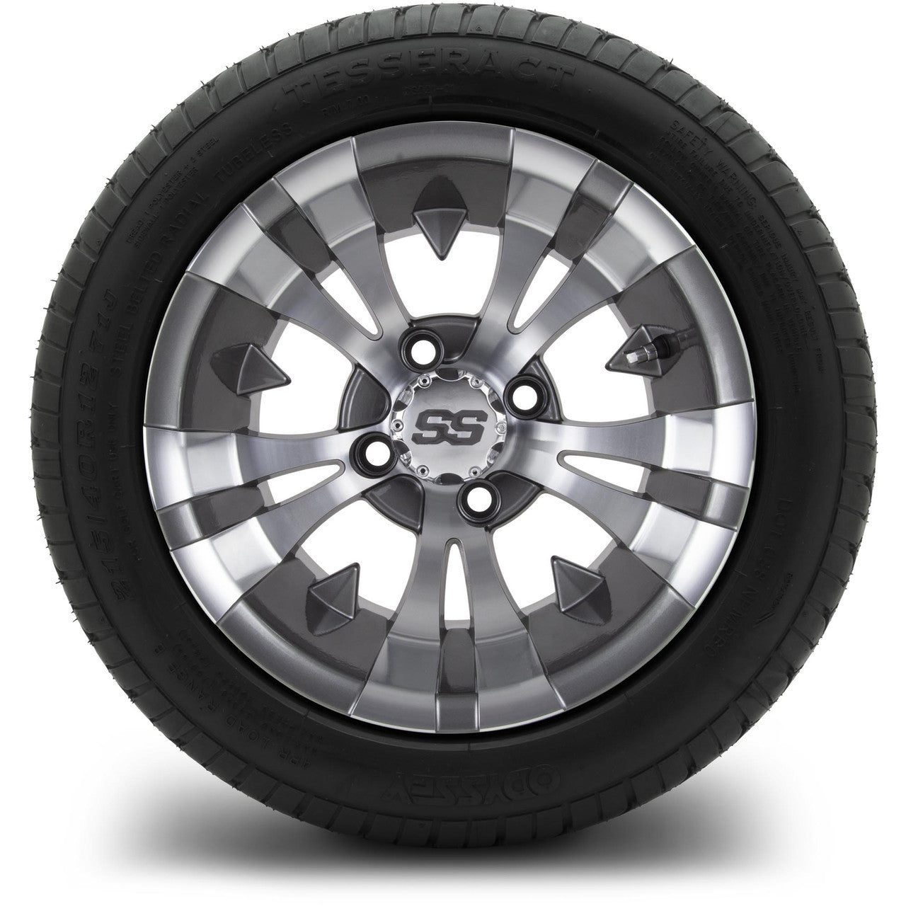 MODZ® 12" Vampire Gunmetal Wheels & Street Tires Combo