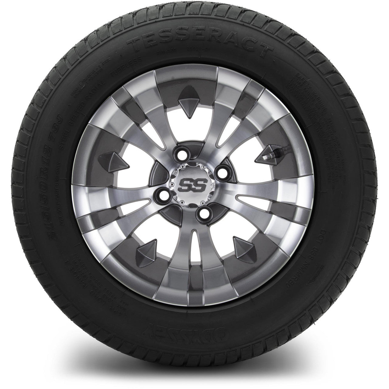 MODZ® 12" Vampire Gunmetal Wheels & Street Tires Combo