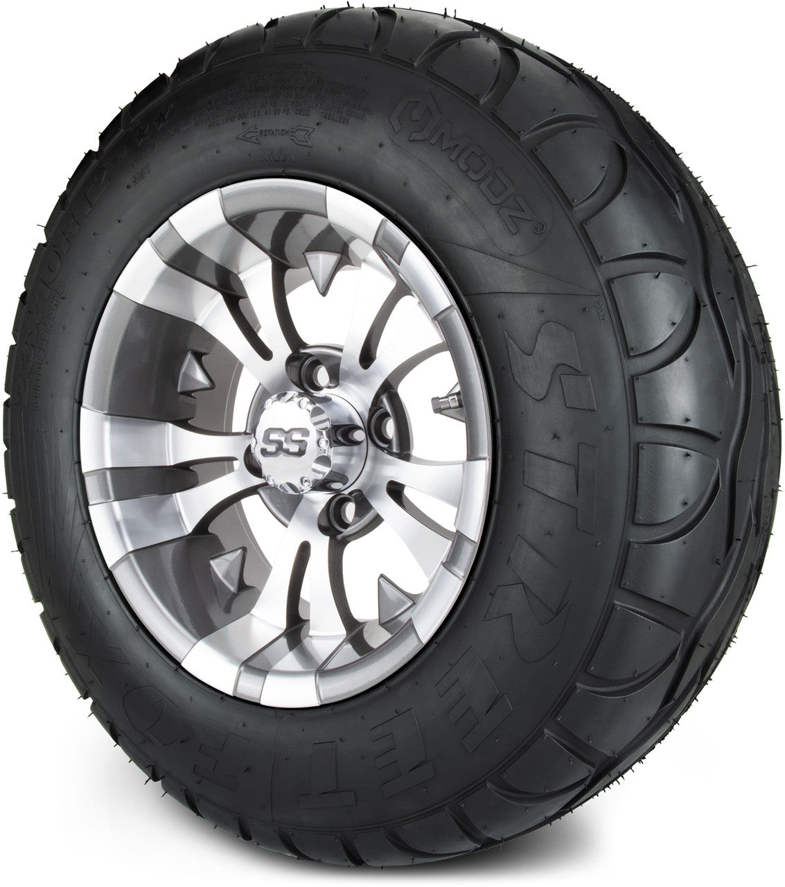 MODZ® 12" Vampire Gunmetal Wheels & Street Tires Combo