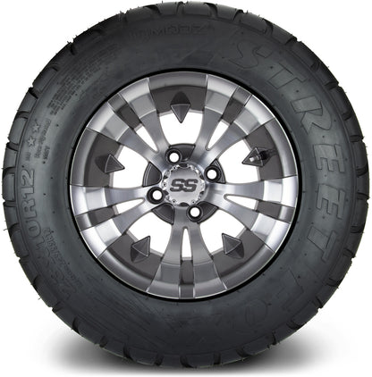 MODZ® 12" Vampire Gunmetal Wheels & Street Tires Combo