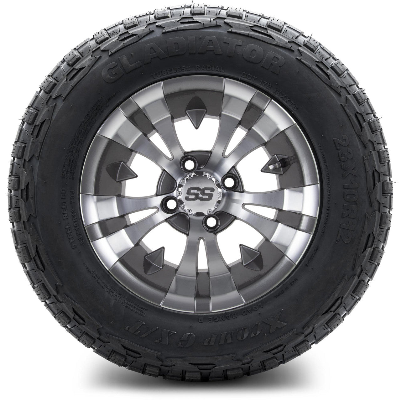 MODZ® 12" Vampire Gunmetal Wheels & Off-Road Tires Combo