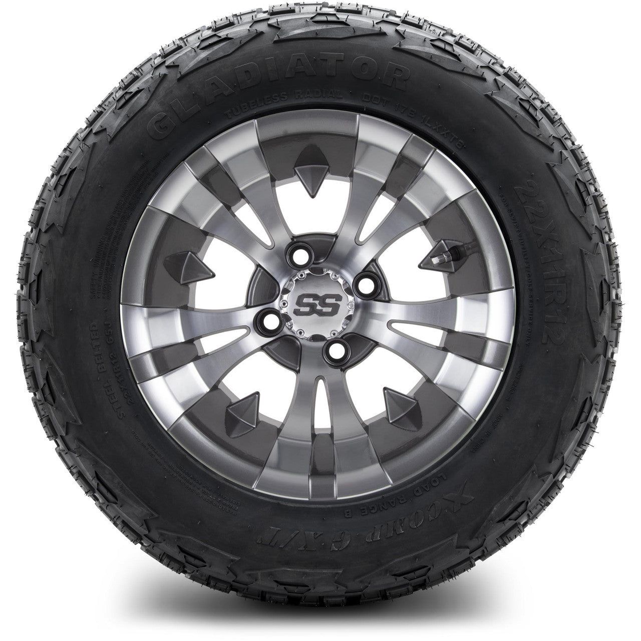 MODZ® 12" Vampire Gunmetal Wheels & Off-Road Tires Combo