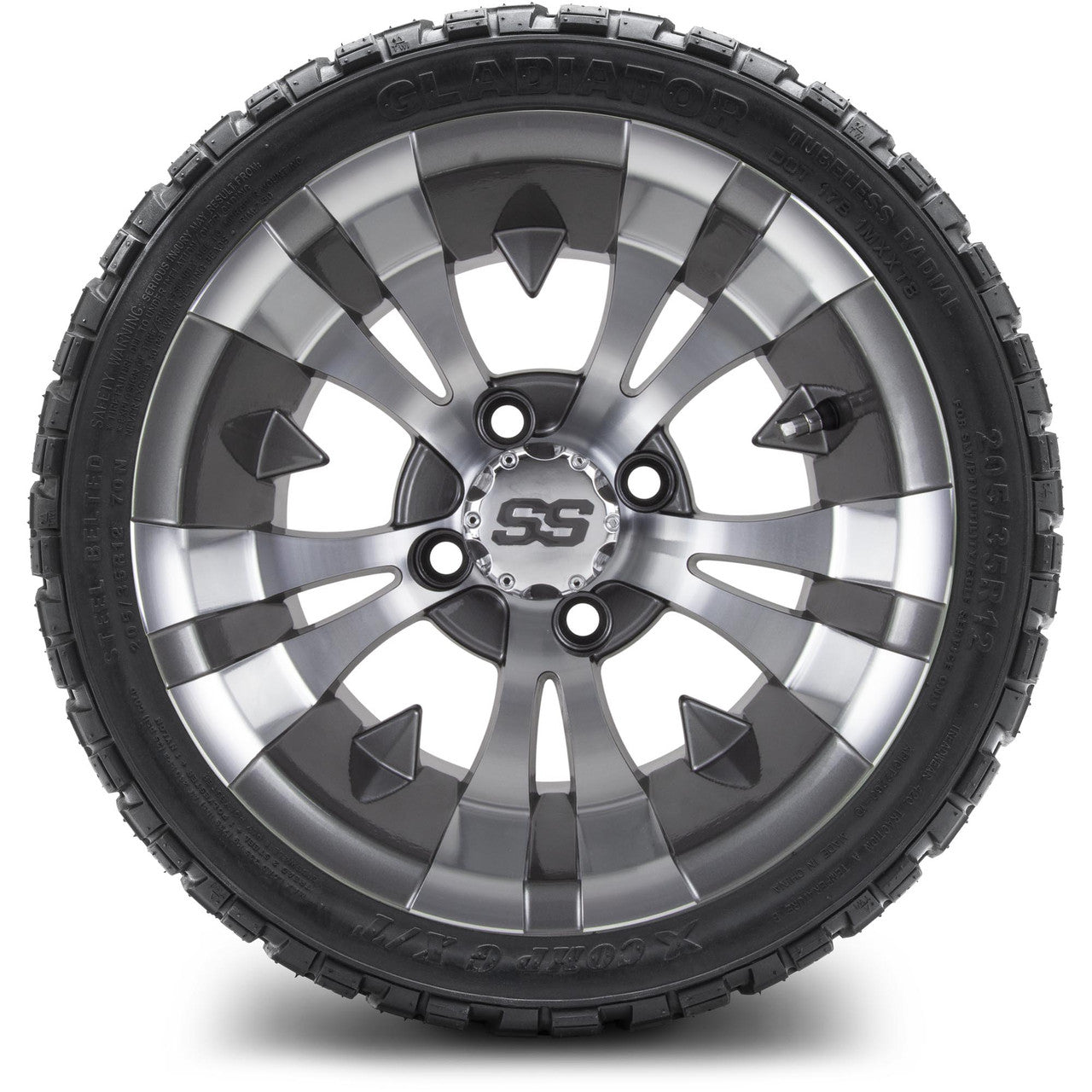 MODZ® 12" Vampire Gunmetal Wheels & Off-Road Tires Combo