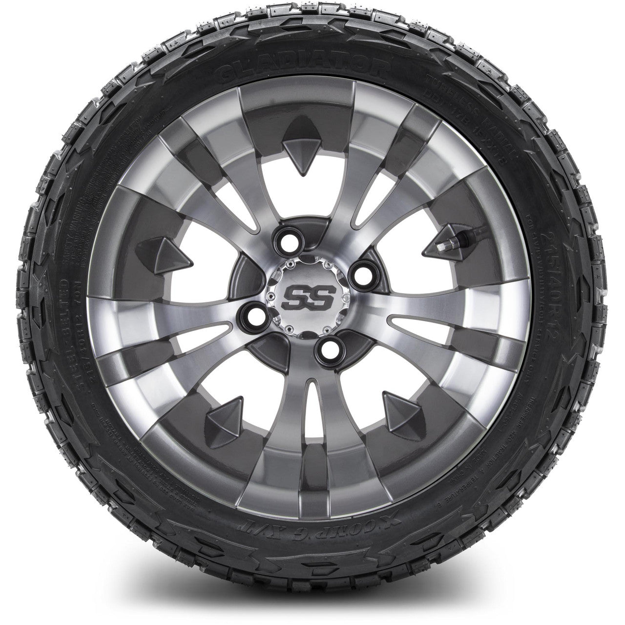 MODZ® 12" Vampire Gunmetal Wheels & Off-Road Tires Combo