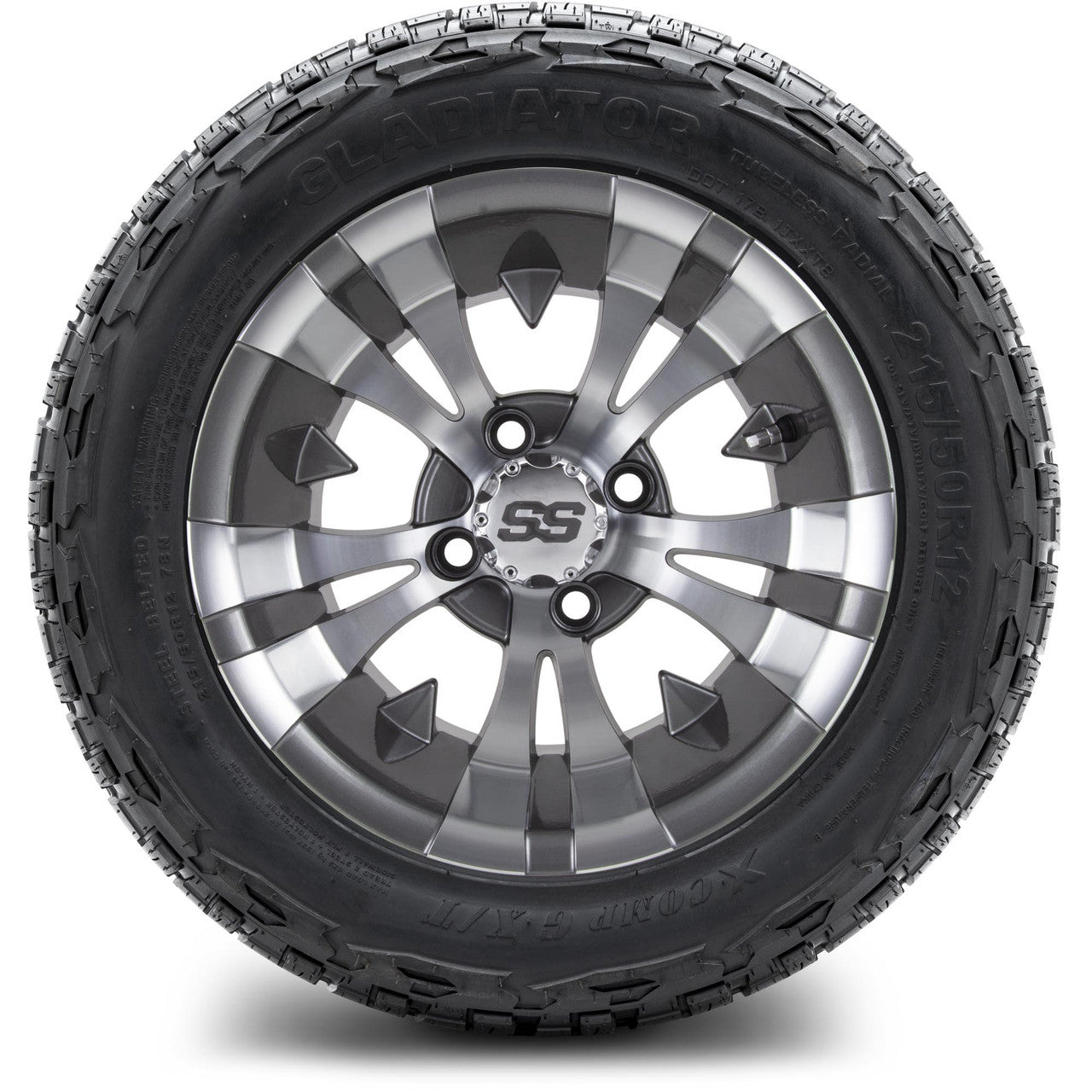 MODZ® 12" Vampire Gunmetal Wheels & Off-Road Tires Combo