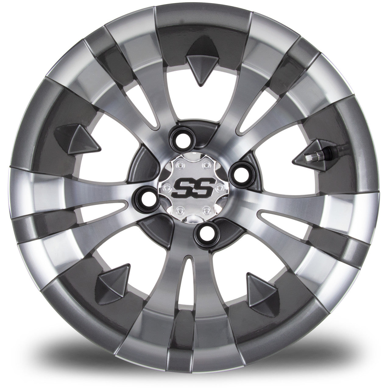 MODZ® Vampire Gunmetal 12" Golf Cart Wheel