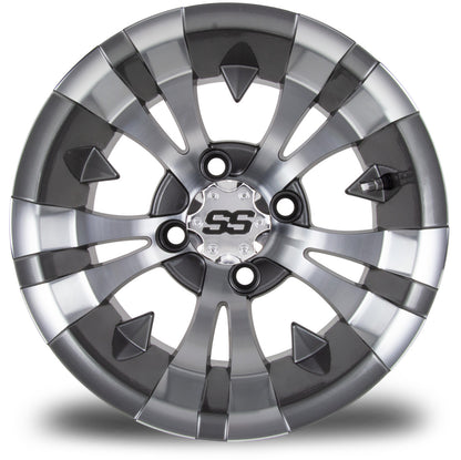 MODZ® Vampire Gunmetal 12" Golf Cart Wheel
