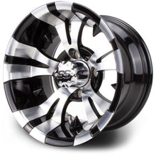 MODZ® Vampire Machined Black 12" Golf Cart Wheel