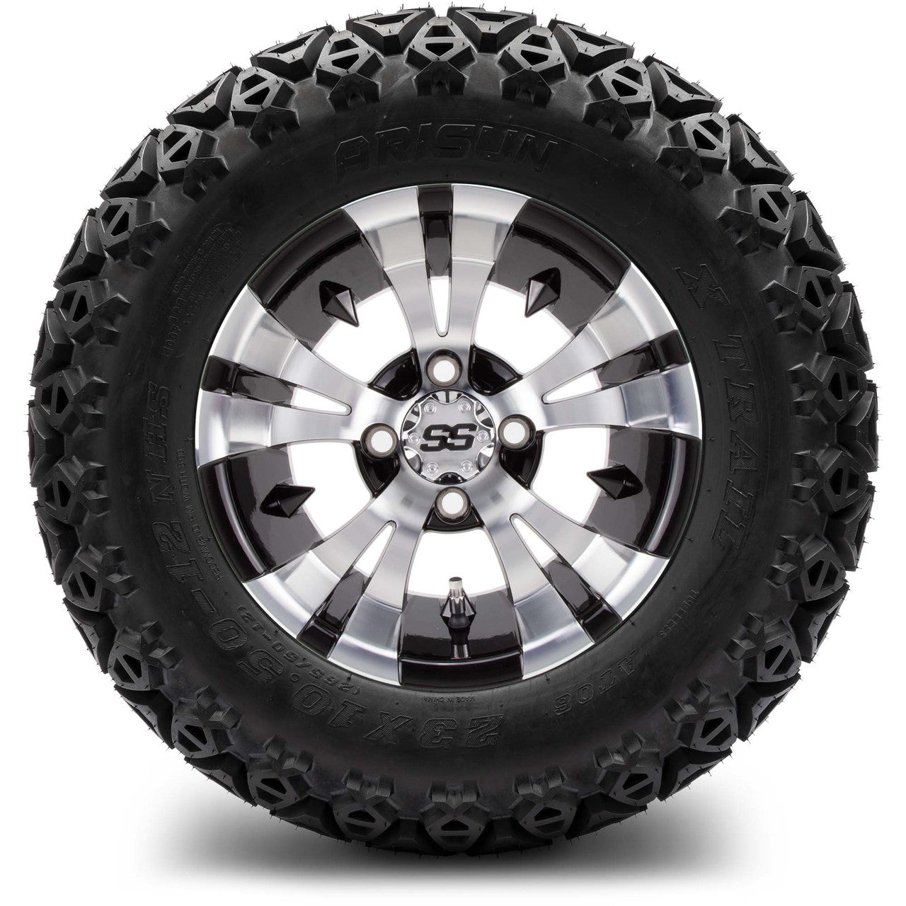 MODZ® 12" Vampire Machined Black Wheels & Off-Road Tires Combo