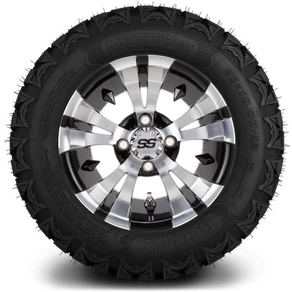 MODZ® 12" Vampire Machined Black Wheels & Off-Road Tires Combo