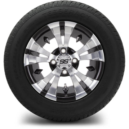 MODZ® 12" Vampire Machined Black Wheels & Street Tires Combo
