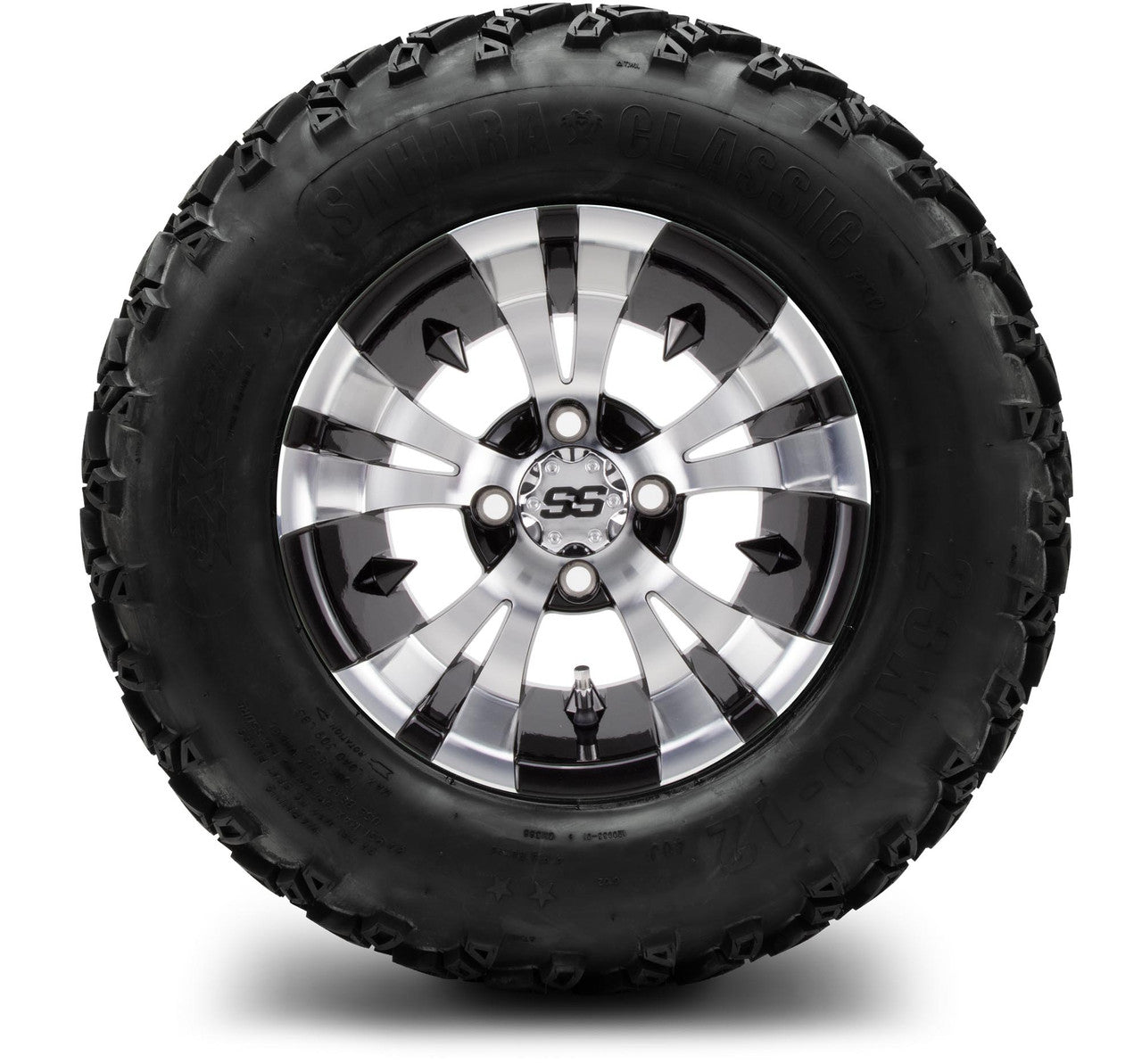 MODZ® 12" Vampire Machined Black Wheels & Off-Road Tires Combo