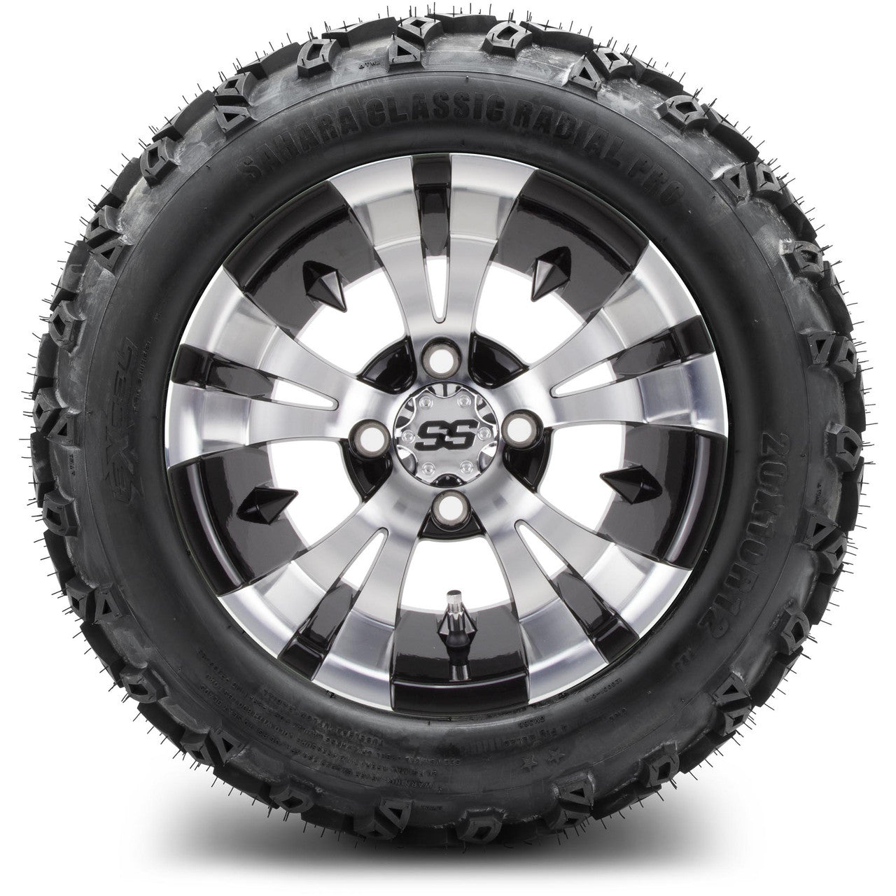 MODZ® 12" Vampire Machined Black Wheels & Off-Road Tires Combo