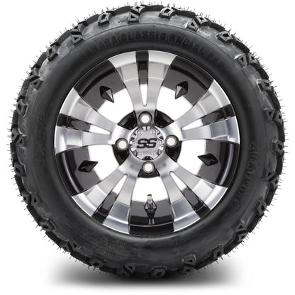 MODZ® 12" Vampire Machined Black Wheels & Off-Road Tires Combo