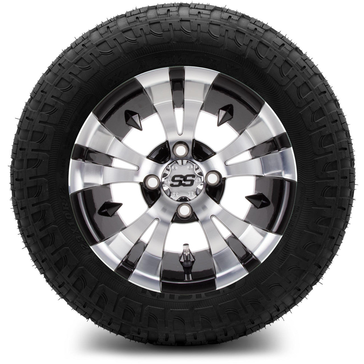 MODZ® 12" Vampire Machined Black Wheels & Off-Road Tires Combo