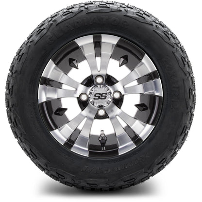 MODZ® 12" Vampire Machined Black Wheels & Off-Road Tires Combo