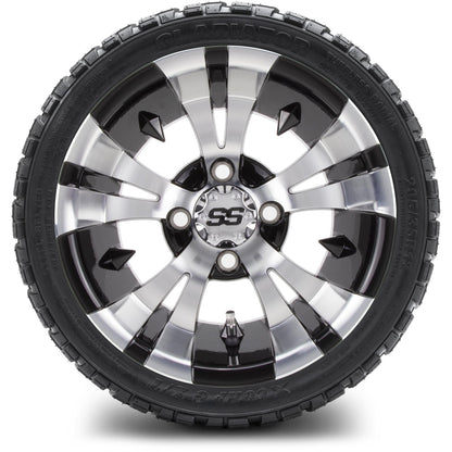 MODZ® 12" Vampire Machined Black Wheels & Off-Road Tires Combo