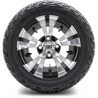 MODZ® 12" Vampire Machined Black Wheels & Off-Road Tires Combo