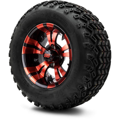 MODZ® 12" Vampire Red and Black Wheels & Off-Road Tires Combo
