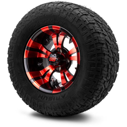 MODZ® 12" Vampire Red and Black Wheels & Off-Road Tires Combo