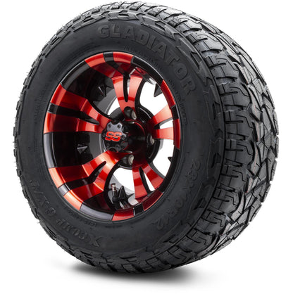 MODZ® 12" Vampire Red and Black Wheels & Off-Road Tires Combo
