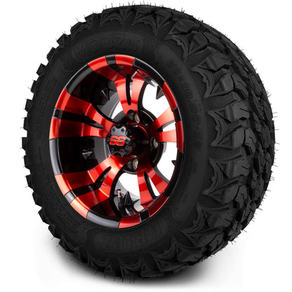 MODZ® 12" Vampire Red and Black Wheels & Off-Road Tires Combo