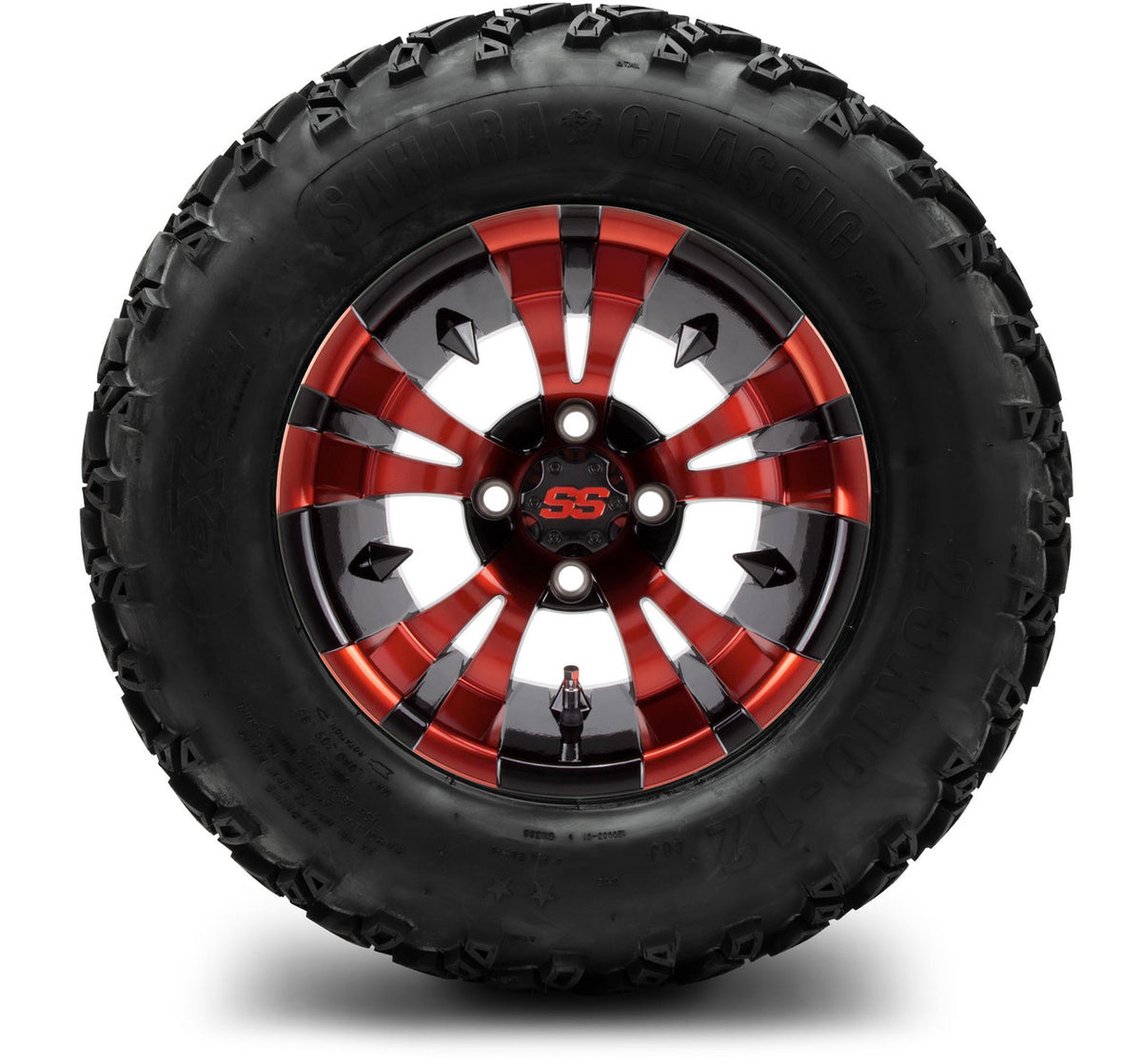 MODZ® 12" Vampire Red and Black Wheels & Off-Road Tires Combo